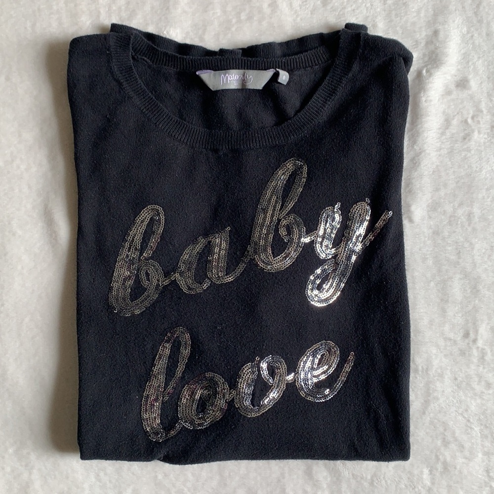 New look black maternity sweater. Size 4